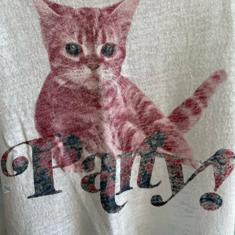 Wildfox Mint Party Cat Pullover - Picture 4 of 7